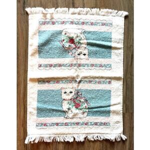 Cannon Vintage MCM 70’s Hand Towel Cat Kitten